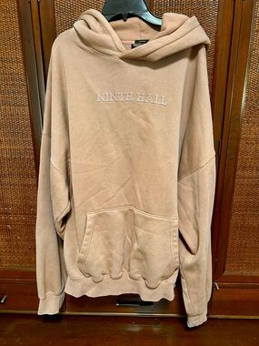 Ninth Hall Embossed Hoodie - Taupe/Tan